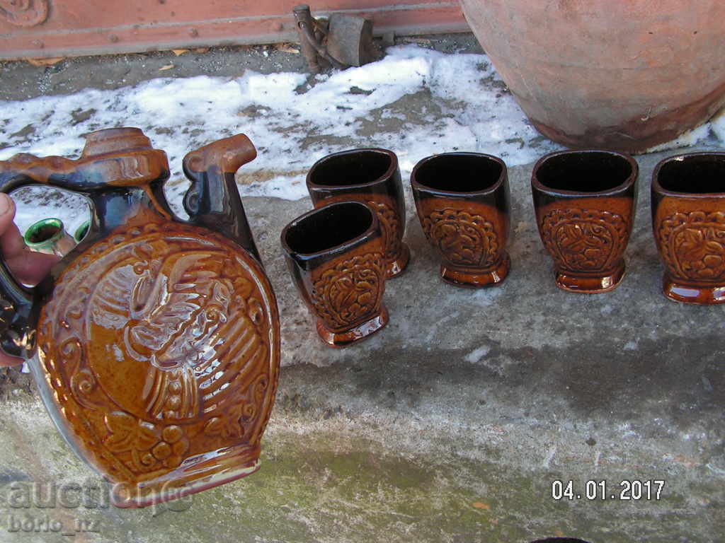 7282. ceramica STAR SERVICE coniac glazurate - 5