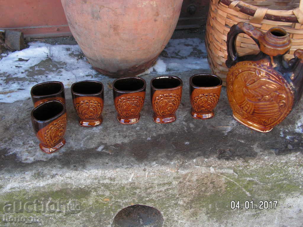 7282. ceramica STAR SERVICE coniac glazurate - 7