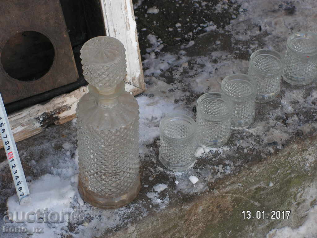 7292. STAR SERVICE καράφα της συστοιχίας GLASS GLASS - 6