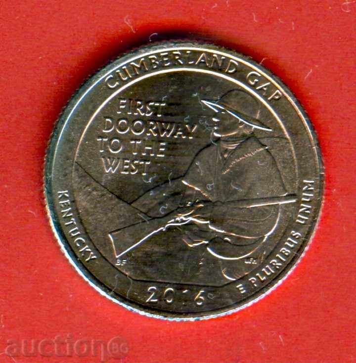 USA USA 25 cent issue issue 2016 D KENTUCKY NEW UNC USA USA 25 cent issue issue 2016 D KENTUCKY NEW UNC