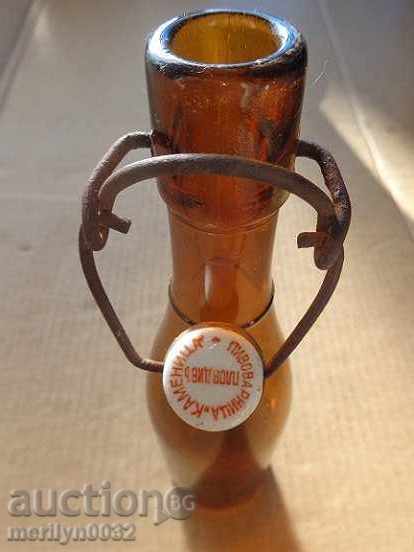 Delivery of Old Kamenička beer bottle, beer bottle, cork 0.4 ML 1930s Delivery of Old Kamenička beer bottle, beer bottle, cork 0.4 ML 1930s