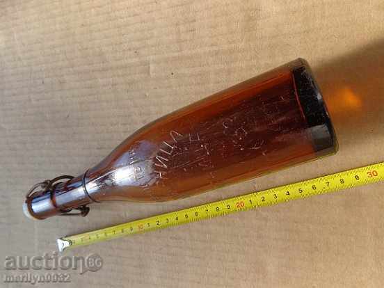 Old Kamenička beer bottle, beer bottle, cork 0.4 ML 1930s - 7 Old Kamenička beer bottle, beer bottle, cork 0.4 ML 1930s - 7