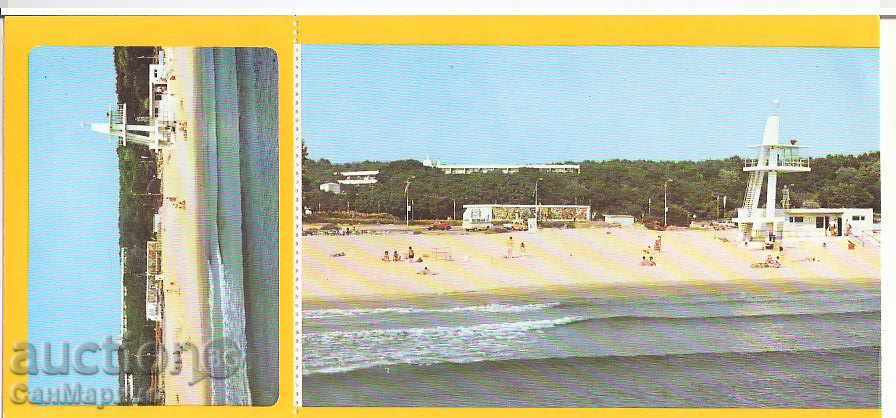 Καρτ ποστάλ Βουλγαρία Primorsko MM κέντρο - η παραλία *