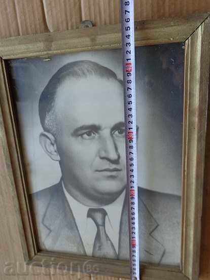 Soch photo in frame, portrait of Todor Zhivkov - 5 Soch photo in frame, portrait of Todor Zhivkov - 5