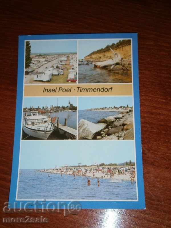 Card INSEL POEL - WISMAR - Wismar - GERMANIA 1985 D 2