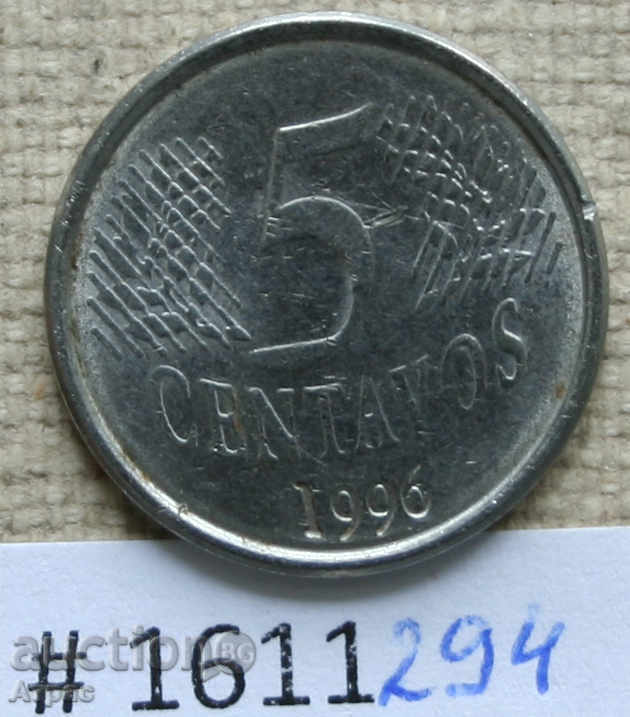 5 tsentavos 1996 Brazilia