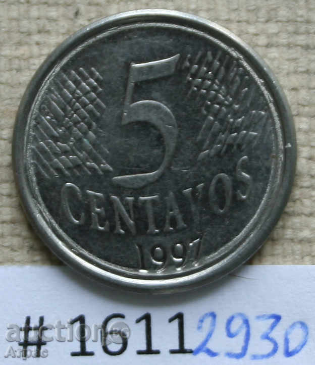 5 tsentavos 1997 Brazilia