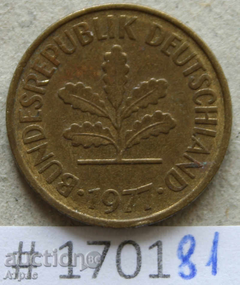 5 pfennigs 1977 G -GFR