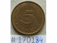 5 pfennigs 1979 G -GFR