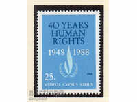1988. Cipru. Declarația Universală a Drepturilor Omului.