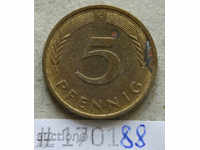 5 pfennig 1981 G - FGR