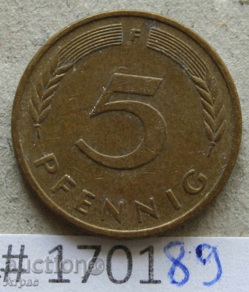 5 Pfennig 1982 F - FGR