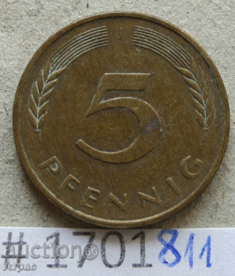 5 pfennig 1983 J - FGR
