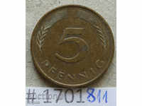 5 pfennig 1983 J - FGR