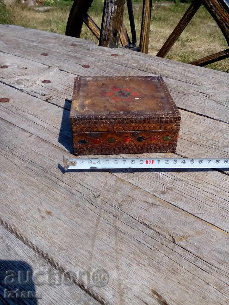 Ancient wooden box with price 6.00 BGN | € 3.07 Ancient wooden box with price 6.00 BGN | € 3.07