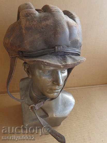 Livrarea Piele motocicleta casca pălărie casca de motociclete 40-60 de ani