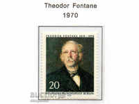 1970. Βερολίνου. Theodor Fontane (1860-1931), συγγραφέας.