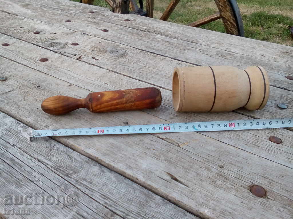 Old wooden mortar - 5 Old wooden mortar - 5