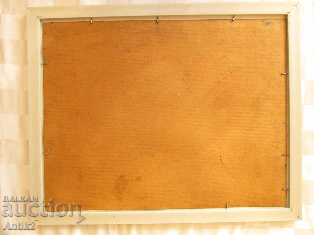 Delivery of Old painting, Viktor Popov rural landscape, oil paints, cardboard