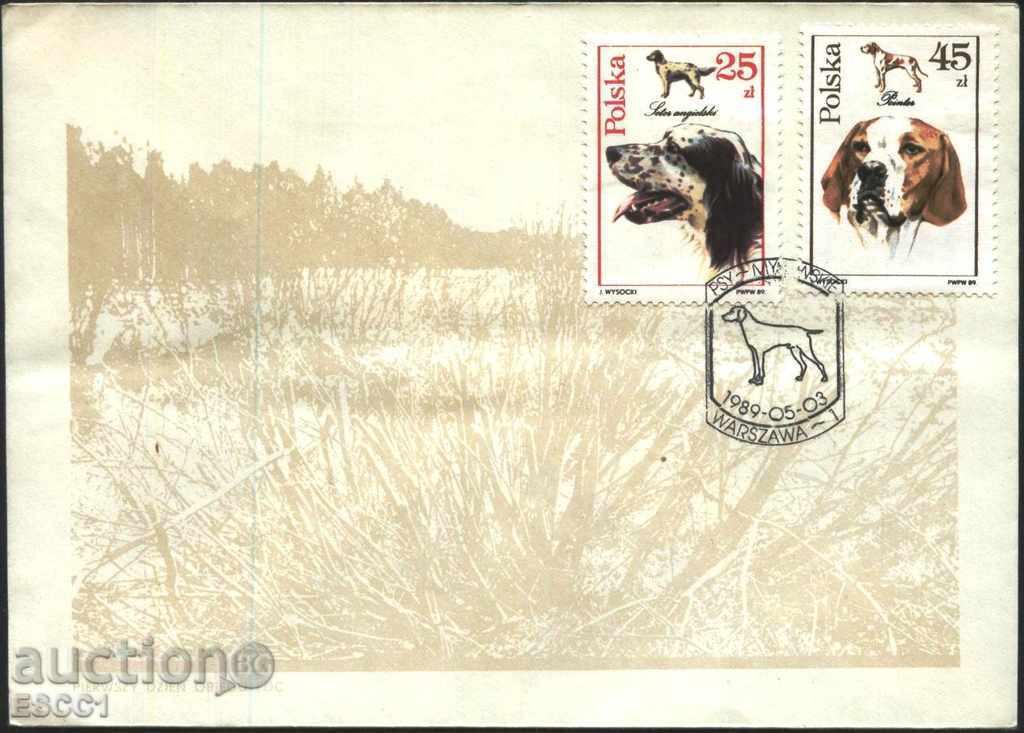Auction  (FDC) Fauna Dogs 1989 from Poland