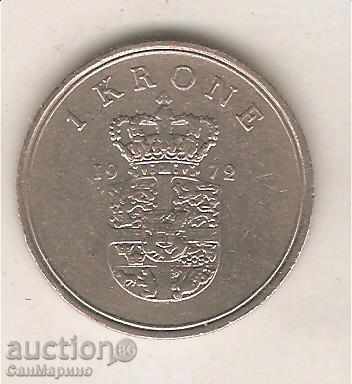 + Denmark 1 krona 1972