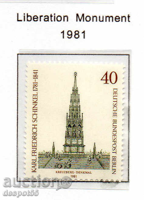 1981. Berlin. Karl Friedrich Schinkel (1781-1841), arhitect.