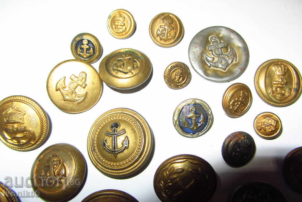 Collection of CIRCLE Military Sea Buttons-25 pieces-DO NOT RETURN with price 99.00 BGN | € 50.62 Collection of CIRCLE Military Sea Buttons-25 pieces-DO NOT RETURN with price 99.00 BGN | € 50.62