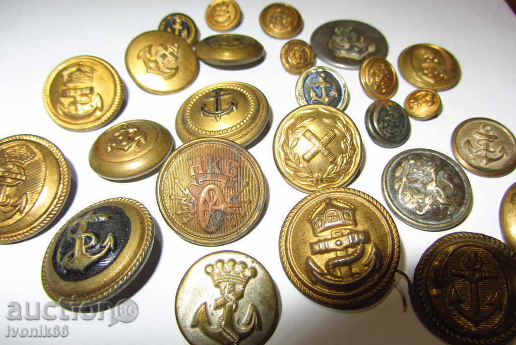 Delivery of Collection of CIRCLE Military Sea Buttons-25 pieces-DO NOT RETURN Delivery of Collection of CIRCLE Military Sea Buttons-25 pieces-DO NOT RETURN