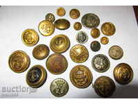Collection of CIRCLE Military Sea Buttons-25 pieces-DO NOT RETURN