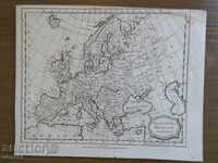 1805 - OLD MAP - EUROPE - ORIGINAL = EXCELLENT +