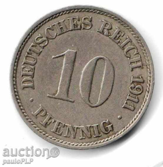 10 pfennig 1911