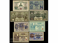 (¯` '• .¸ (Reproduction) GDANSK 1922-23 UNC Banknote Set •' ´¯)