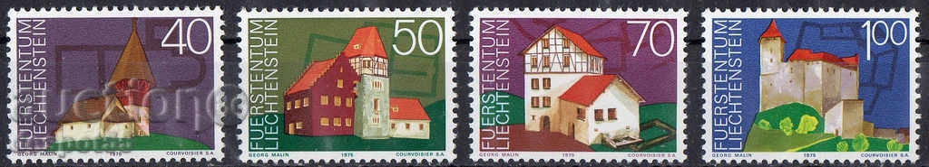 1975. Λιχτενστάιν. Ευρωπαϊκό Έτος της αρχιτεκτονικής.