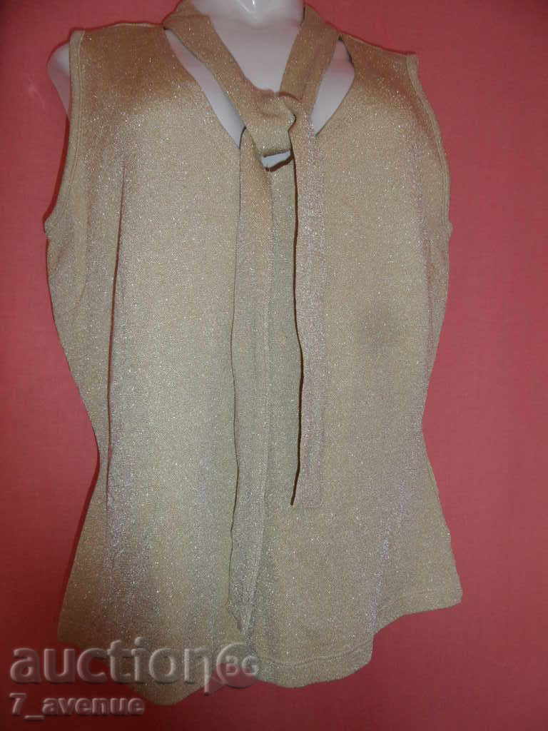 BLOUSE in golden color Claudia Schiffer VINTAGE 02.8.2021