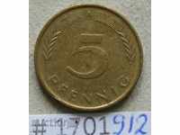 5 pfennigs 1990 Α -GFR