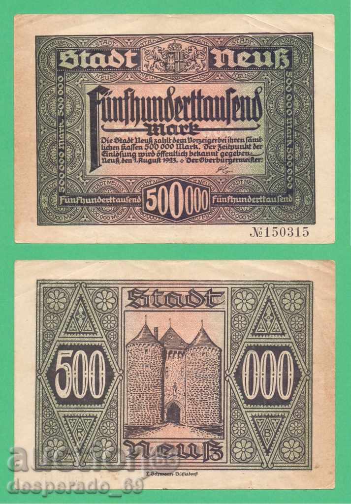 (¯` '• .¸GERMANIYA (Neuss) 500.000 mărci anul 1923. •' '°)