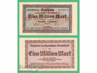 (Bavaria) 1 million marks 01.08.1923 • • • • • •