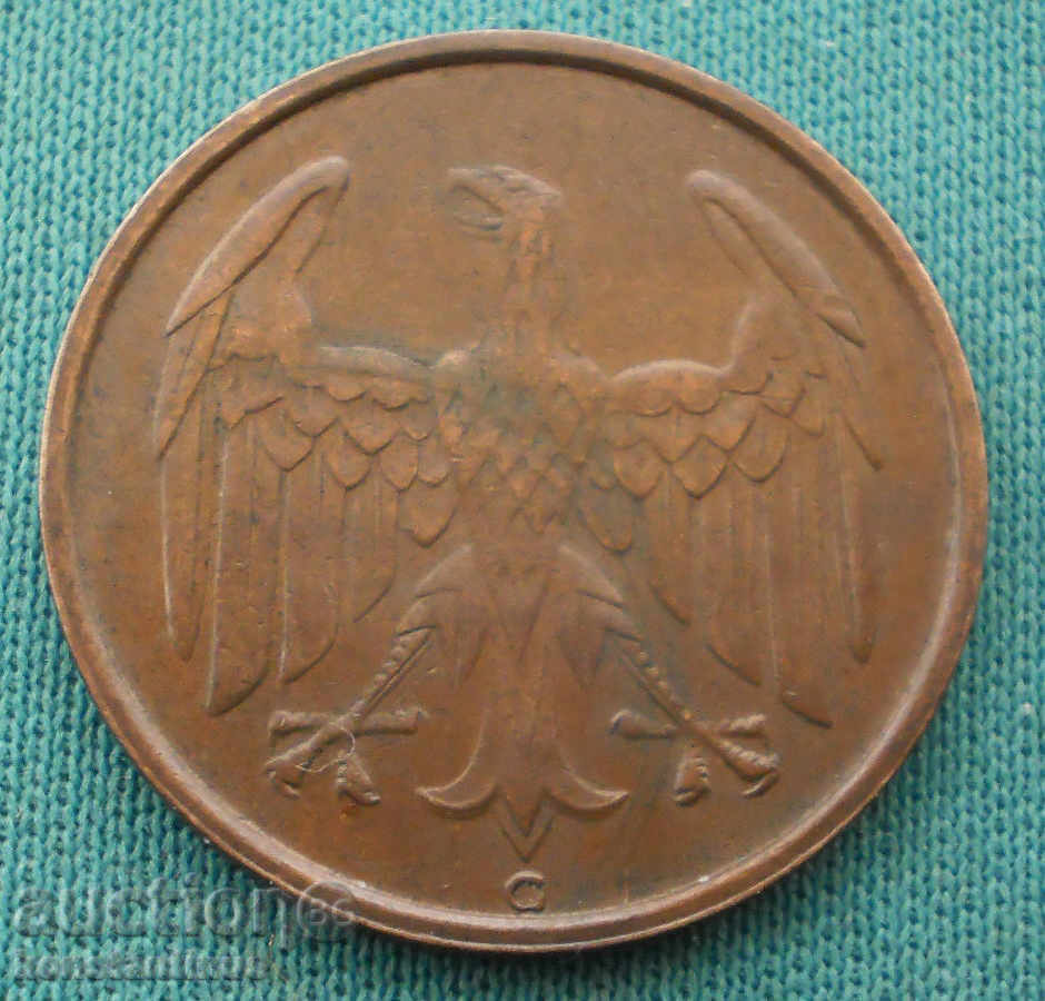 Germania Reich 4 Pfennig 1932 G Rare cu preț € 25.56 | 49.99 BGN