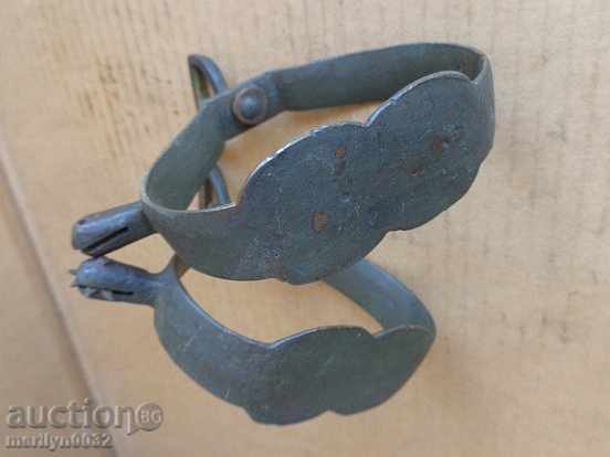Old bronze stirrups with spurs, cavalry, saddle - 6 Old bronze stirrups with spurs, cavalry, saddle - 6