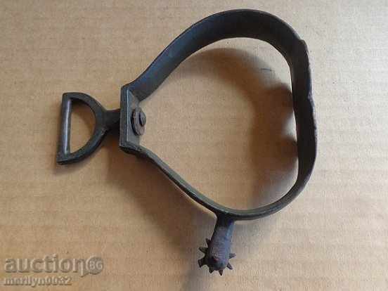 Old bronze stirrups with spurs, cavalry, saddle - 7 Old bronze stirrups with spurs, cavalry, saddle - 7