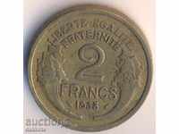 Франция 2 франка 1938 година