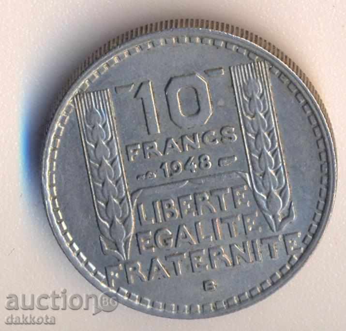 Franța 10 franci 1948v
