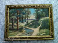 Old Soviet Russian oil painting on canvas, 74/55 cm