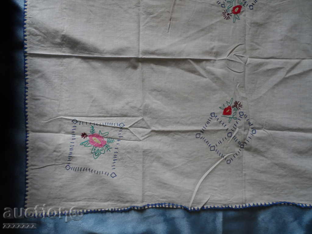 old embroidered tablecloth - 5