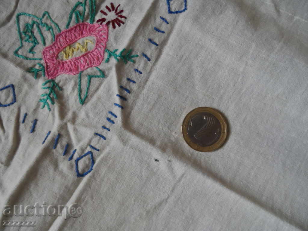 old embroidered tablecloth - 7