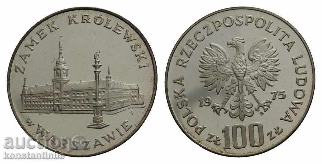 Poland 100 PLN 1975 PROOF Silver UNC Rare