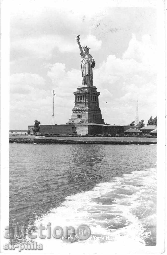 Antique καρτ-ποστάλ ΗΠΑ - Άγαλμα της Ελευθερίας, Νέα Υόρκη