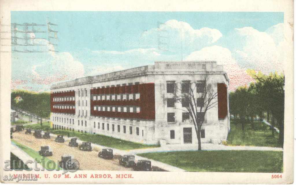 Statele Unite ale Americii carte poștală Antique - Ann Arbor, Michigan.