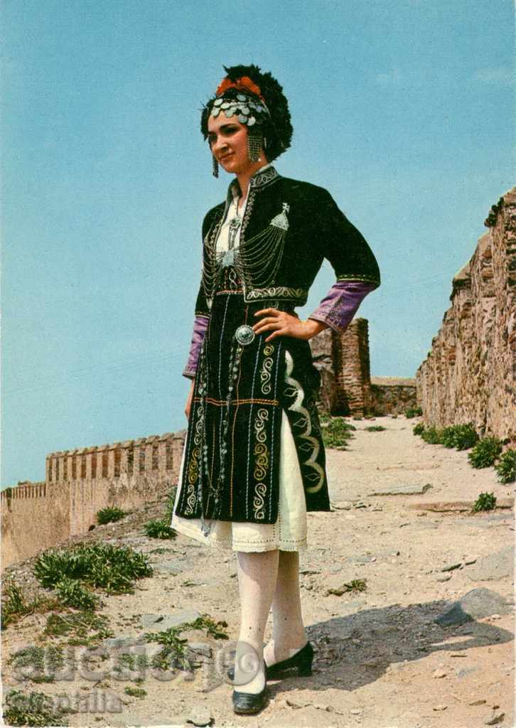 carte poștală folclor vechi - Costum din Grecia