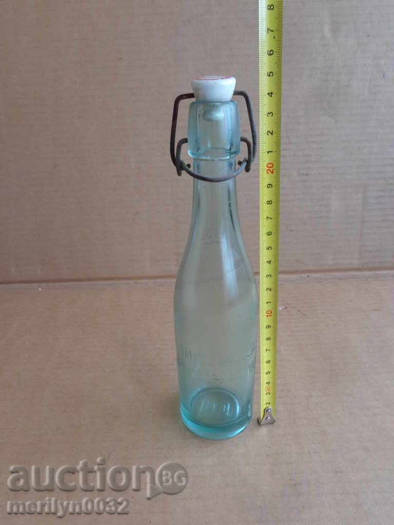 Auction Bottle with cork, bottle of lemonade, Gorna Oryahovitsa "Malina" Auction Bottle with cork, bottle of lemonade, Gorna Oryahovitsa "Malina"